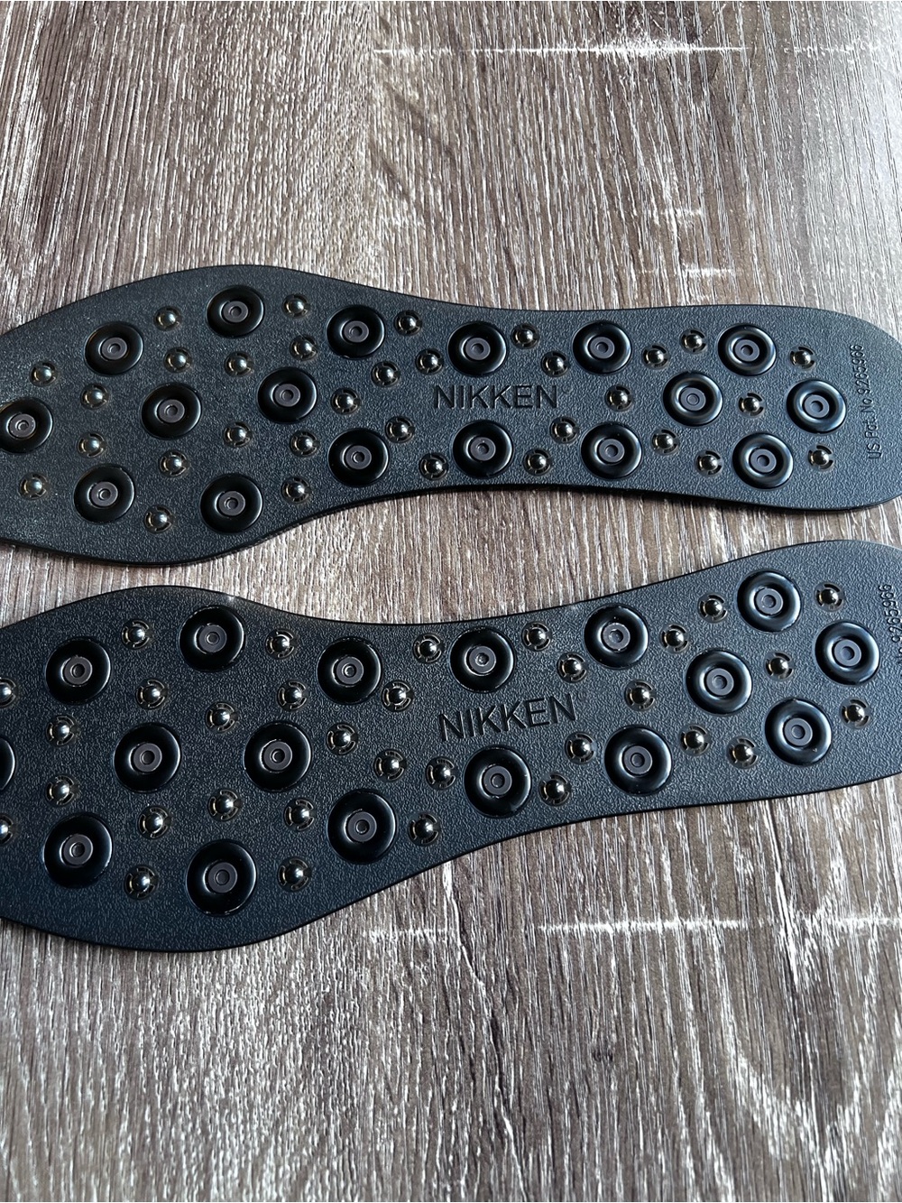 Women's NIKKEN Black Msteps Magnetic Foot Insoles for Sizes 5-8 No Cuts